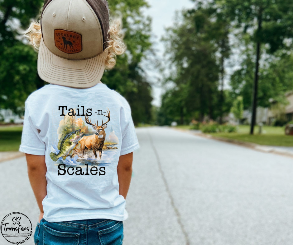 Tails N' Scales DTF Transfer