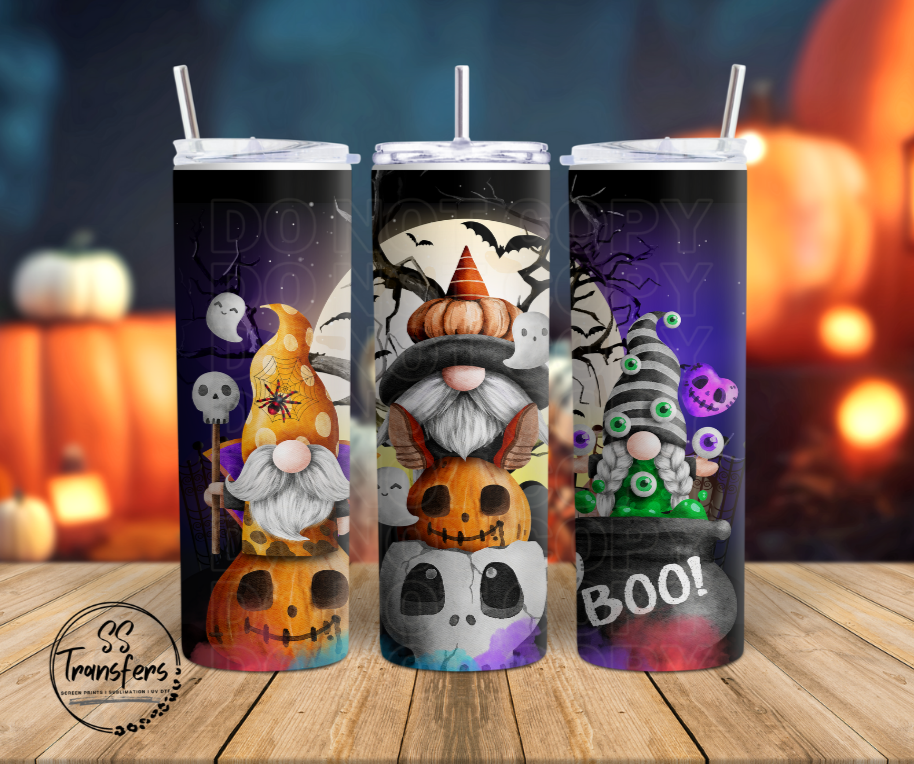 Boo Gnomes Sub Tumbler Transfer