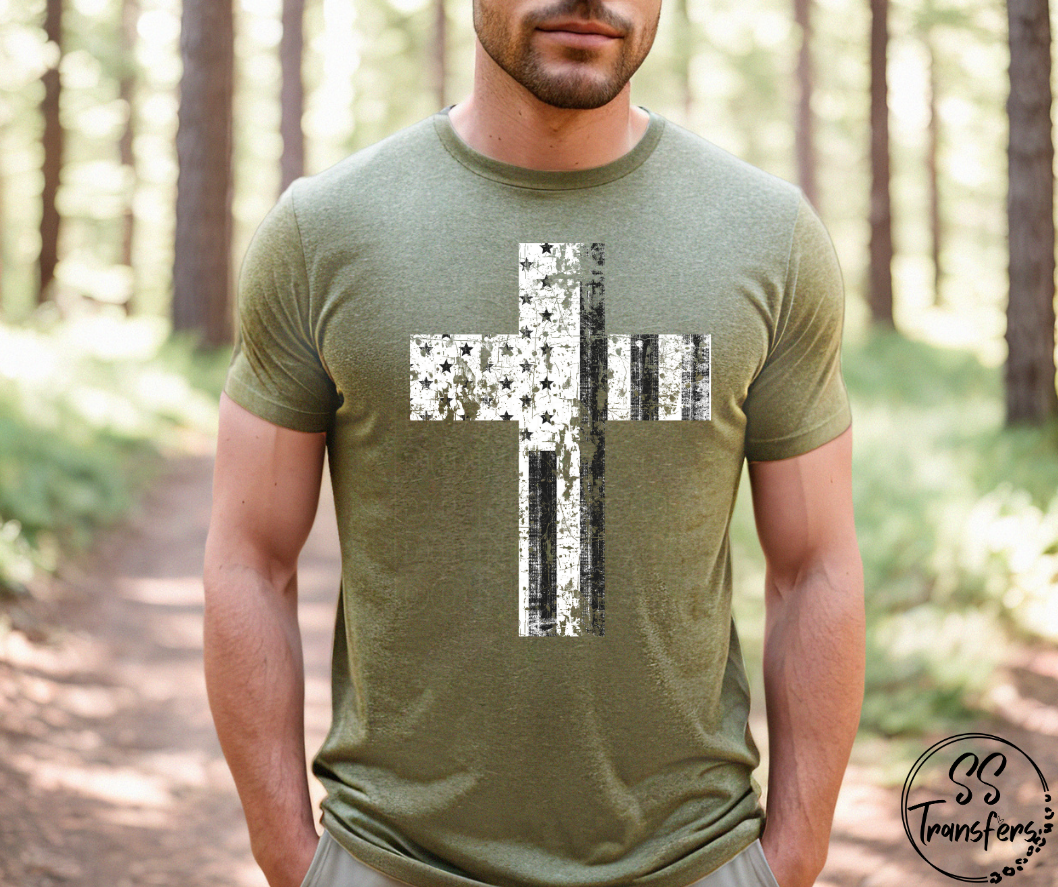 Cross Flag DTF Transfer