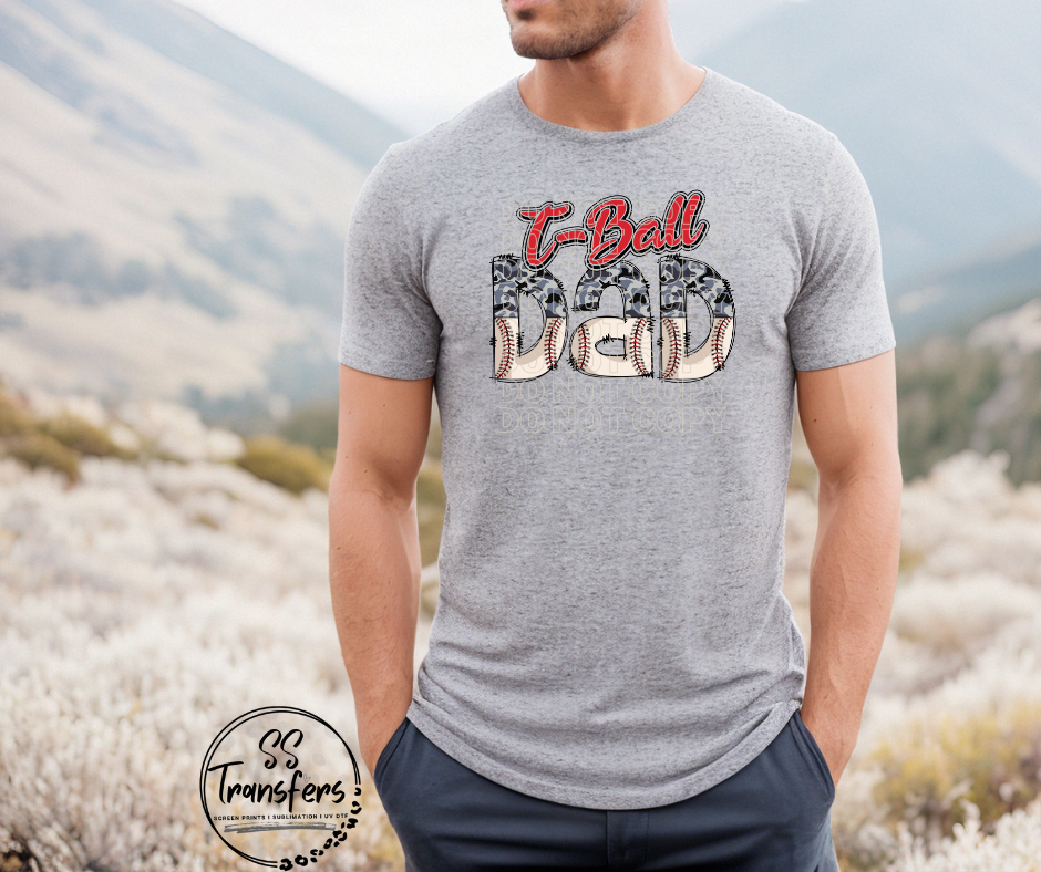 T-Ball Dad DTF Transfer