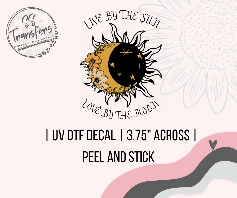 Live By The Sun UV Decal
