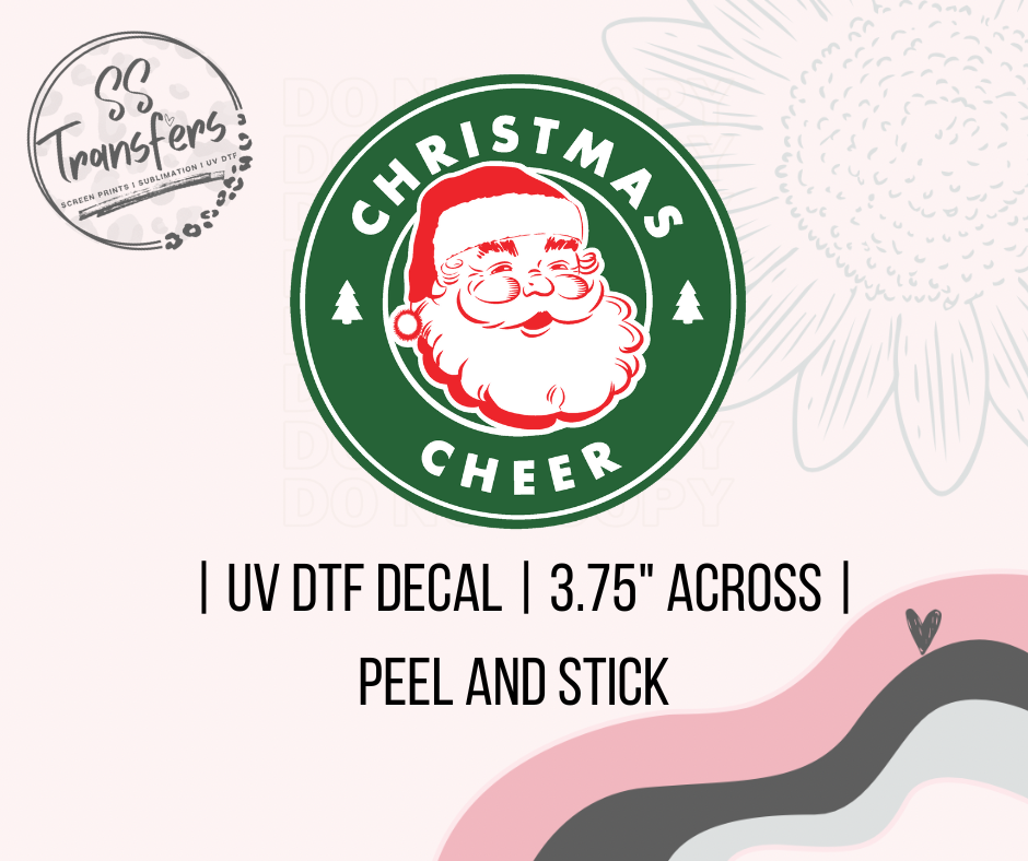 Christmas Cheer UV Decal