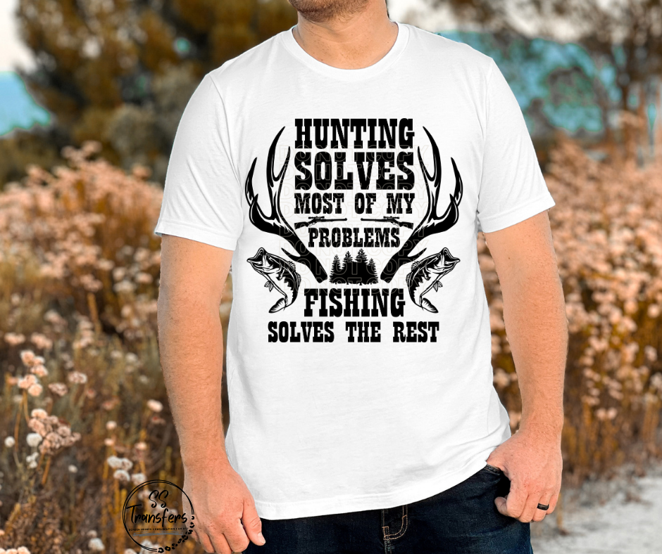 Hunting Solves Problems DTF Transfer