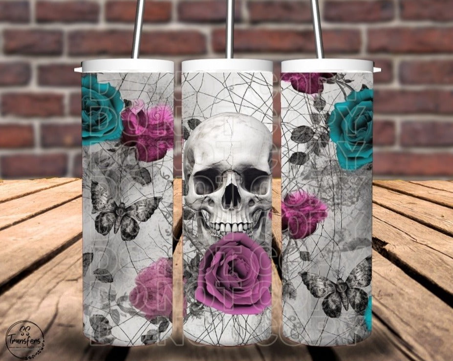 Skull & Vines Sub Tumbler Transfer