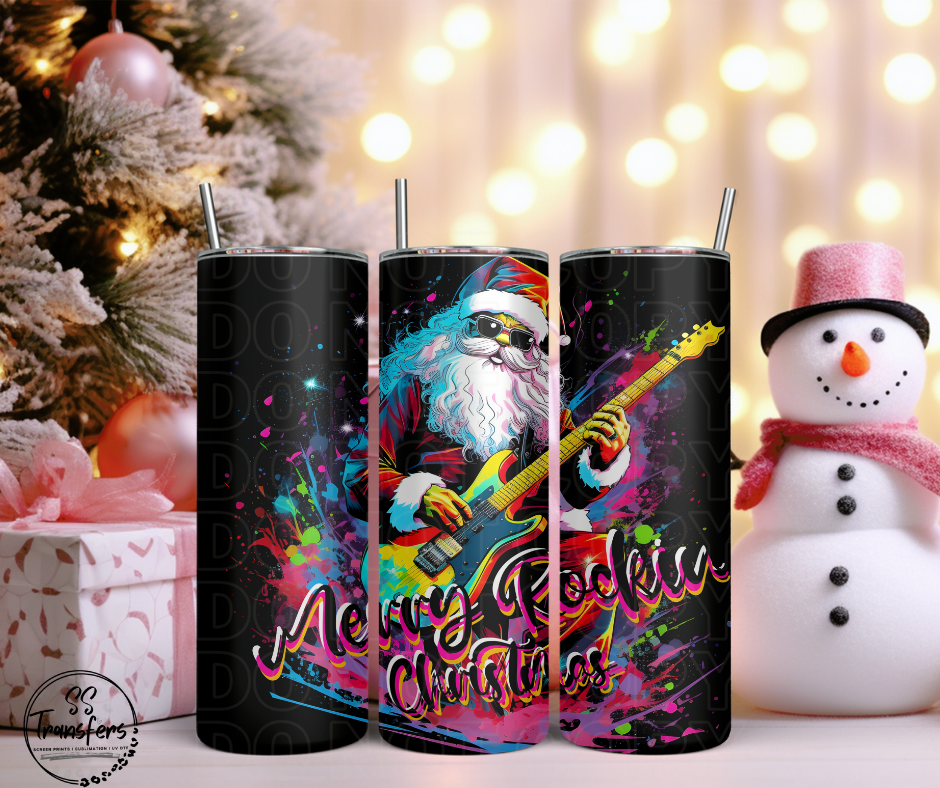 Merry Rockin Christmas (Multiple Options) Sub Tumbler Transfer