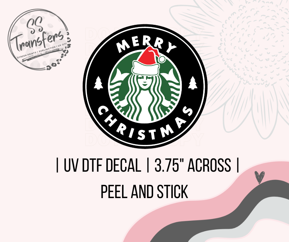 Merry Christmas UV Decal