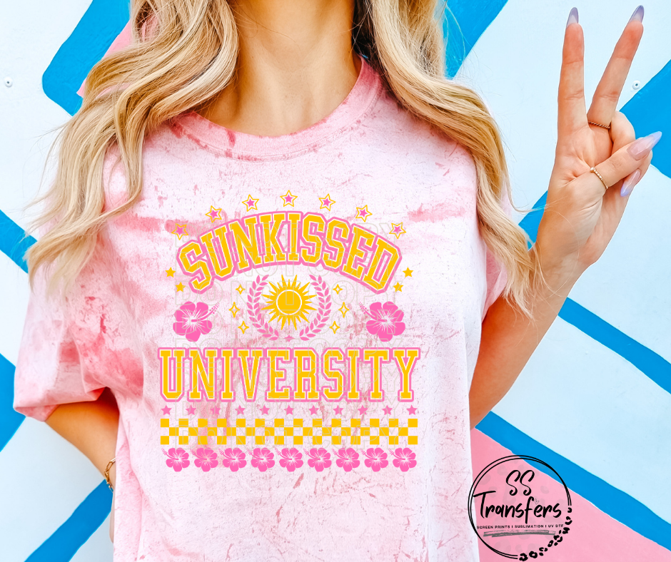 Sunkissed University DTF Transfer