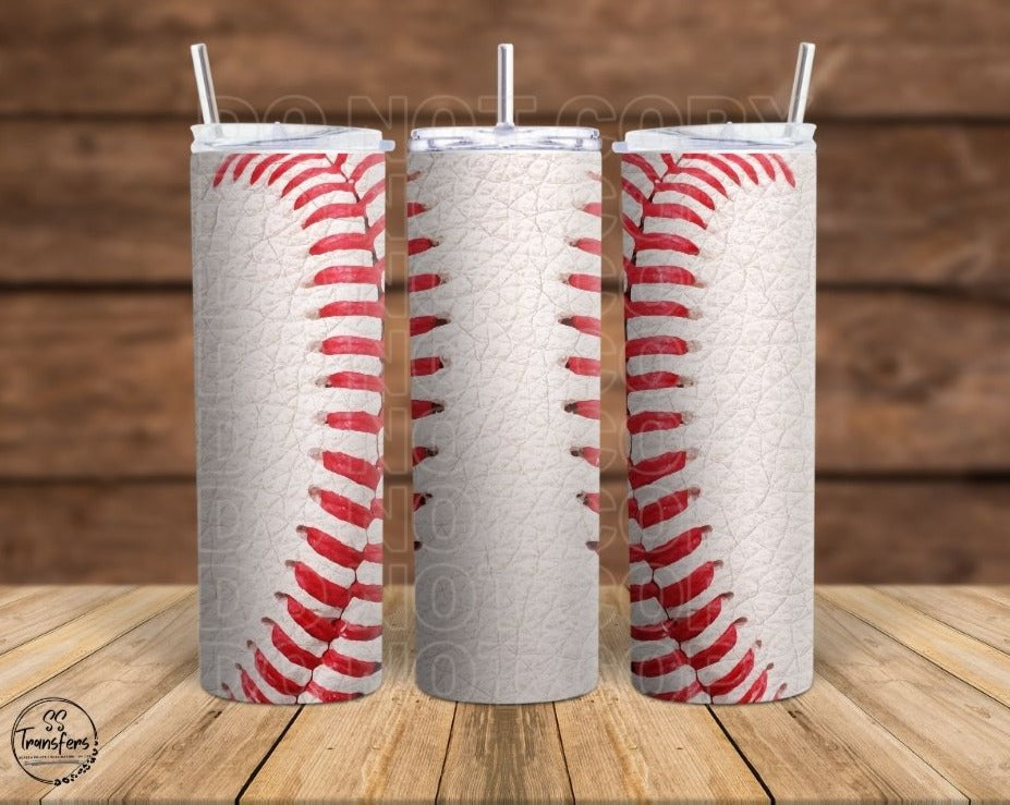 Baseball Laces Sub Tumbler Transfer