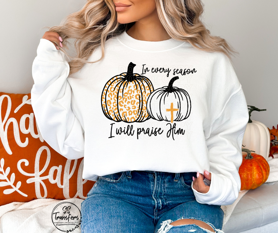 Praise Him Every Season (Multiple Colors) DTF Transfer