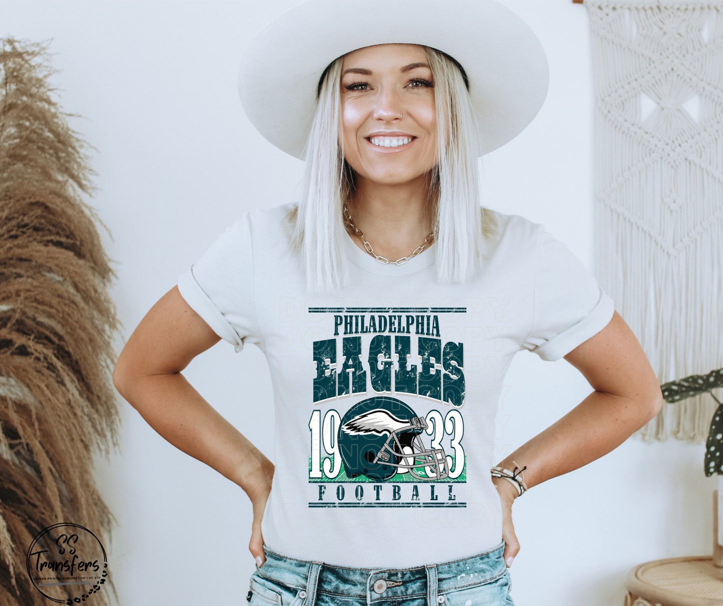 Old School Eagles DTF Transfer