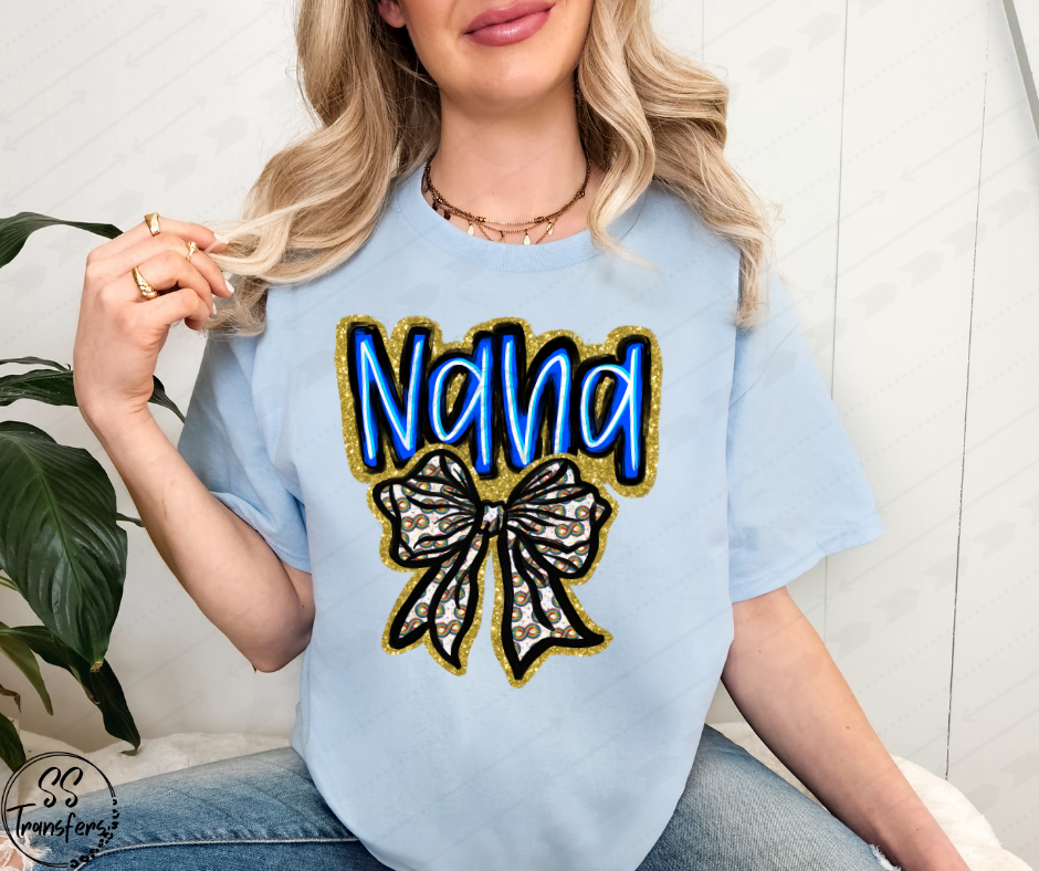 Infinity Symbol Bow Autism Names (Multiple Choices) DTF Transfer