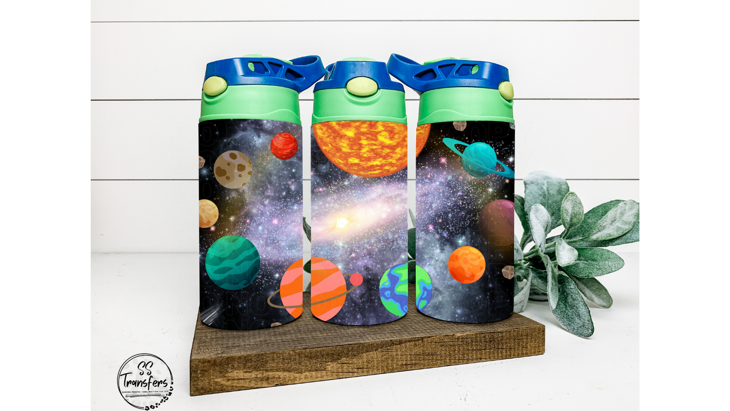 Outerspace 12oz Sippy/Flip Top Tumbler Sublimation Transfer