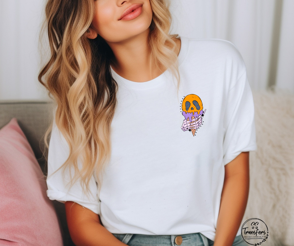 Melting Ice Cream Pocket DTF Transfer