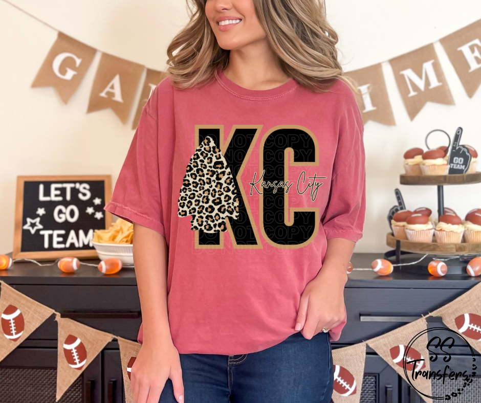 Leopard KC Arrowhead DTF Transfer