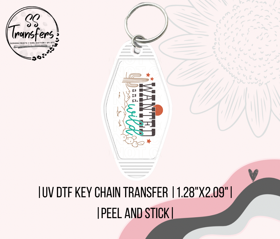 Wanted And Wild Motel UV Keychain