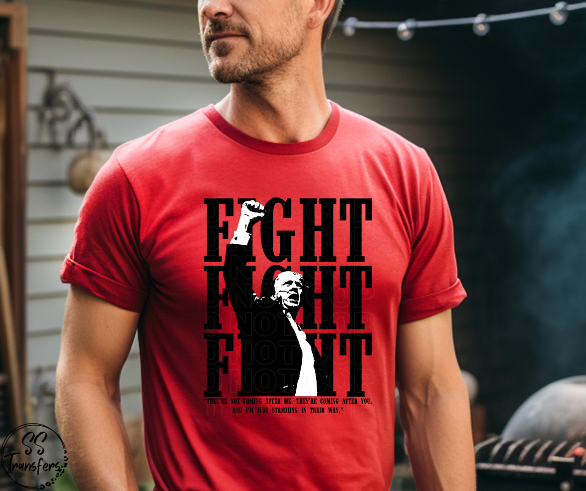 Fight Stacked DTF Transfer