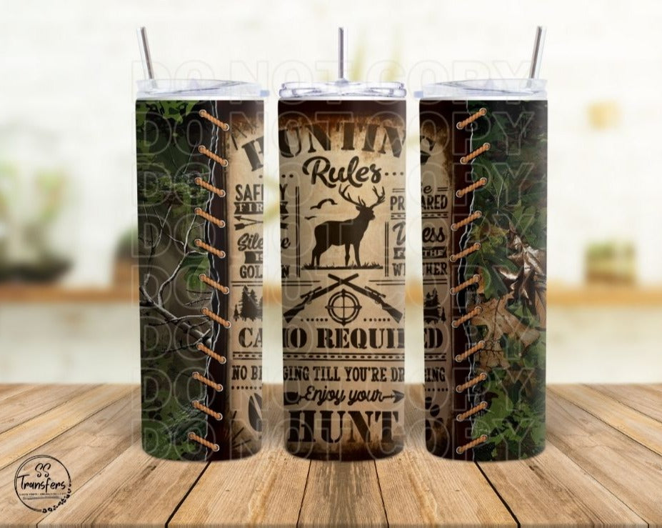 Hunting Rules Sub Tumbler Transfer