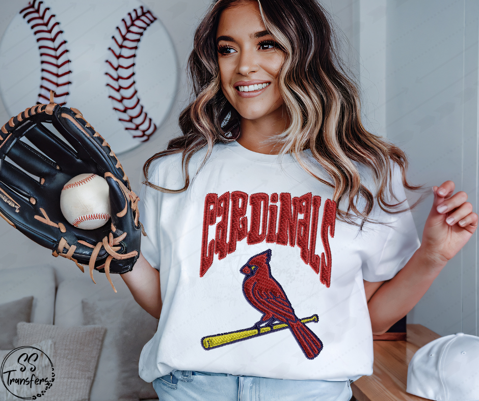 Pro Baseball Faux Embroidered (All Pro Teams Avail.) DTF Transfer