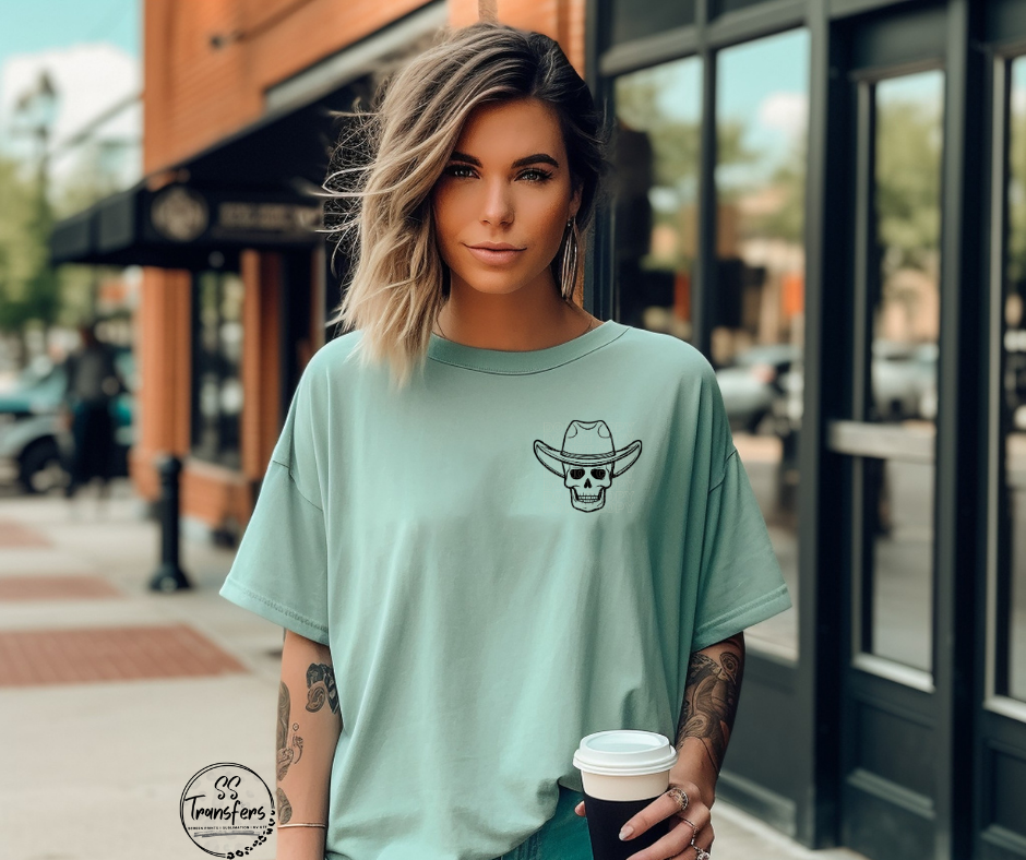 Skelly Cowboy (Multiple Colors) Pocket DTF Transfer