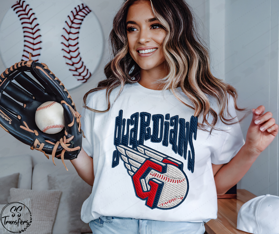 Pro Baseball Faux Embroidered (All Pro Teams Avail.) DTF Transfer