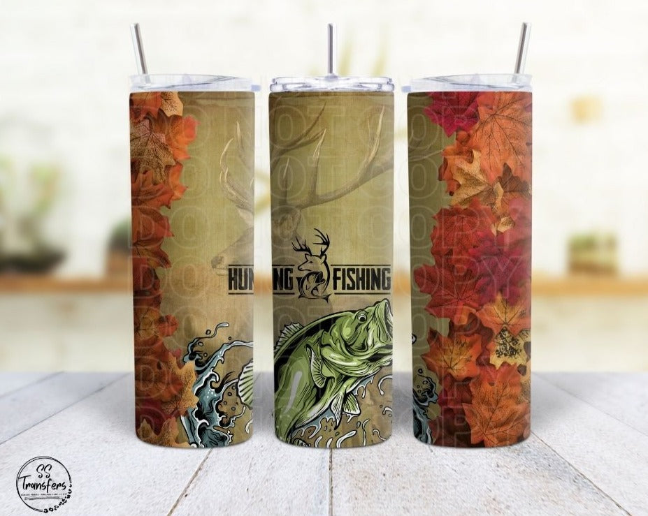 Huntin' & Fishin' Sub Tumbler Transfer