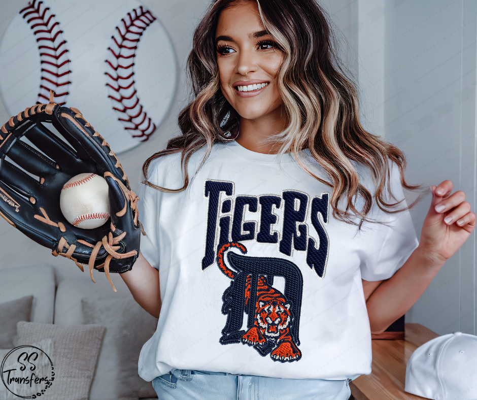 Pro Baseball Faux Embroidered (All Pro Teams Avail.) DTF Transfer