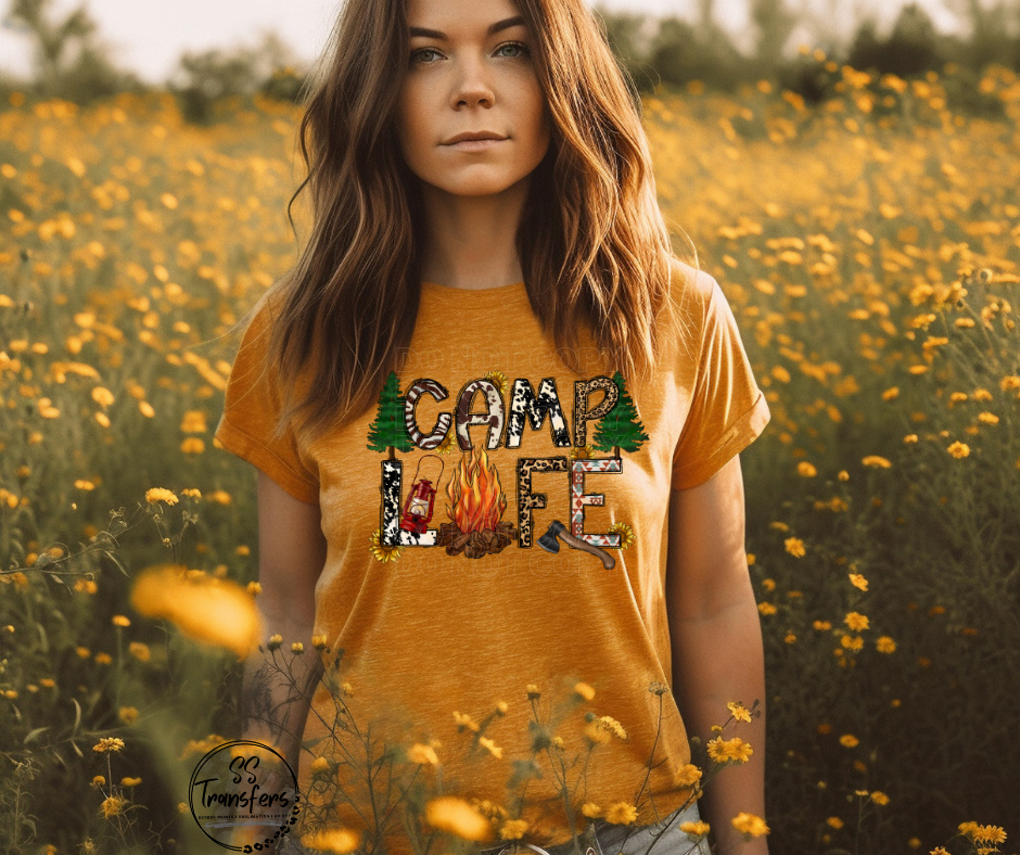 Camp Life DTF Transfer