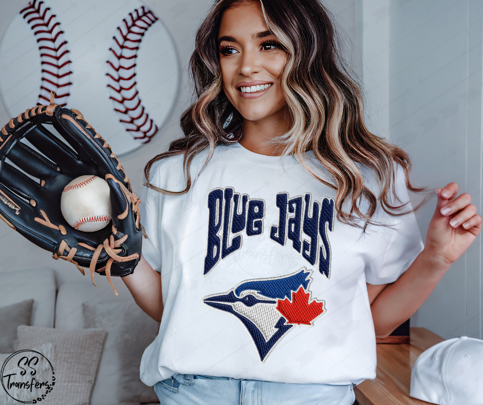 Pro Baseball Faux Embroidered (All Pro Teams Avail.) DTF Transfer