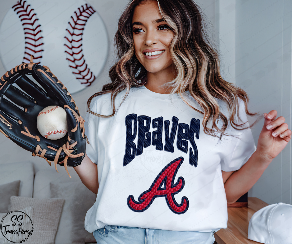 Pro Baseball Faux Embroidered (All Pro Teams Avail.) DTF Transfer
