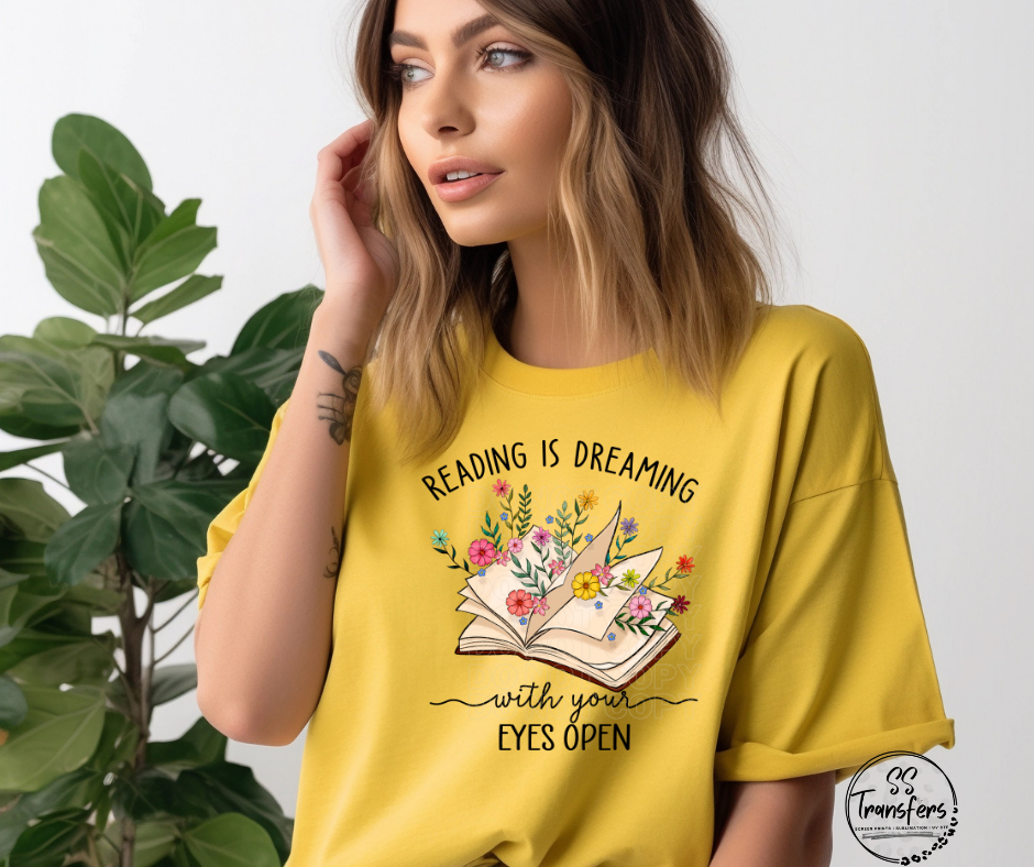 Reading is Dreaming DTF Transfer