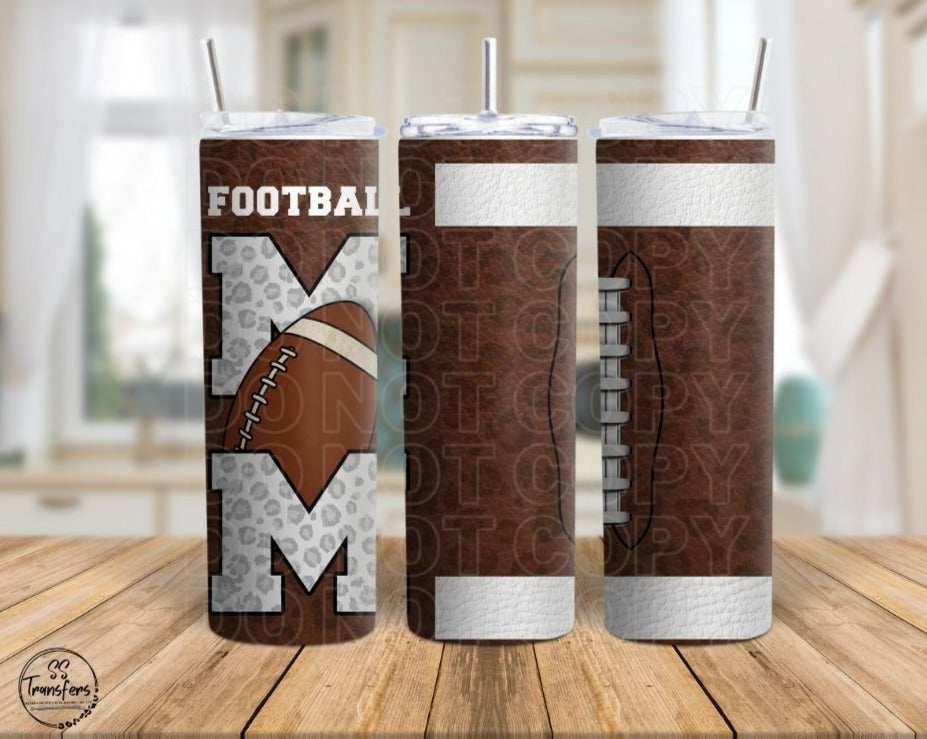 Pig Skin Football Mom Sub Tumbler Transfer