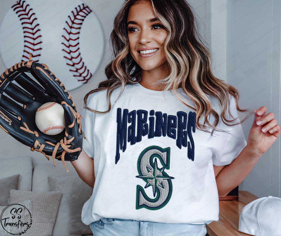 Pro Baseball Faux Embroidered (All Pro Teams Avail.) DTF Transfer
