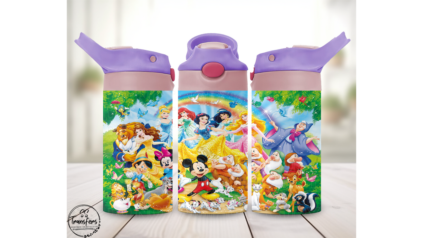 Magical Friends 12oz Sippy/Flip Top Tumbler Sublimation Transfer