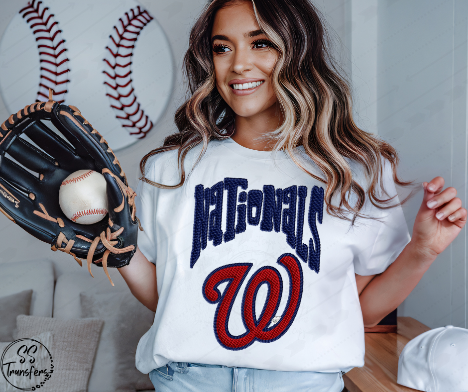 Pro Baseball Faux Embroidered (All Pro Teams Avail.) DTF Transfer
