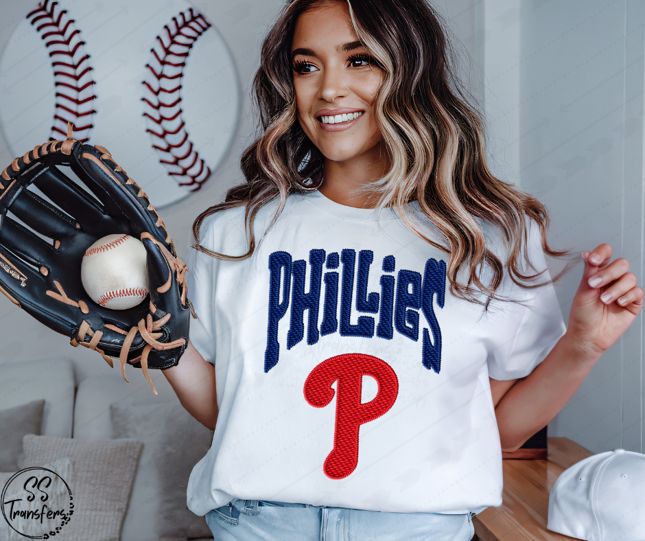 Pro Baseball Faux Embroidered (All Pro Teams Avail.) DTF Transfer