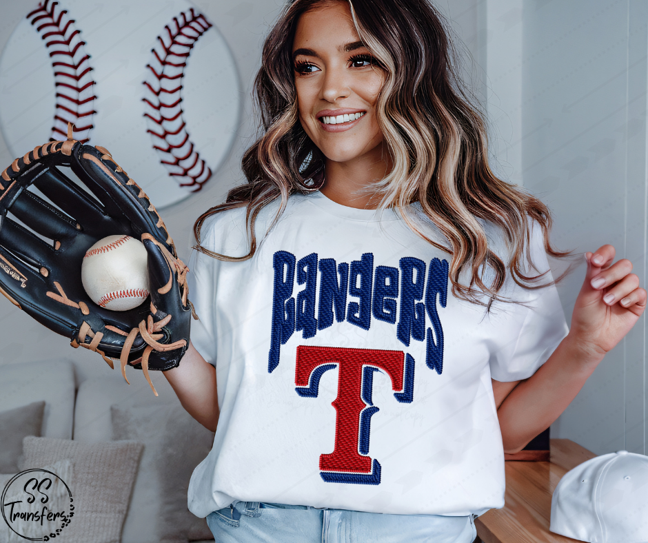 Pro Baseball Faux Embroidered (All Pro Teams Avail.) DTF Transfer