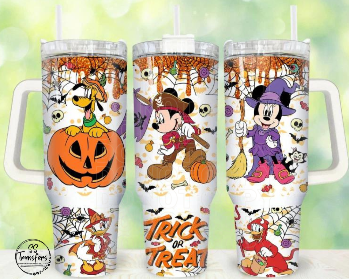 Mouse Pumpkin 40oz UV Wrap