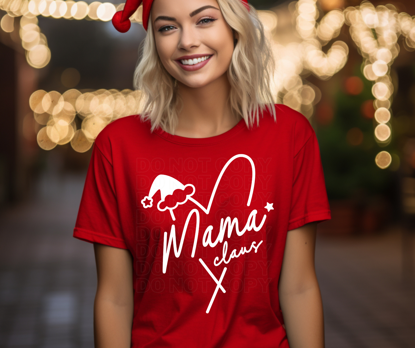 Heart Santa Hat Collection (Multiple Choices) DTF Transfer