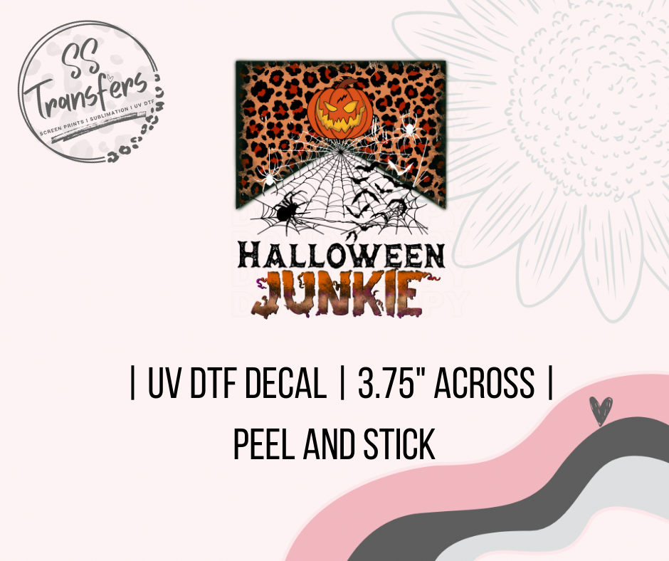 Halloween Junkie UV Decal