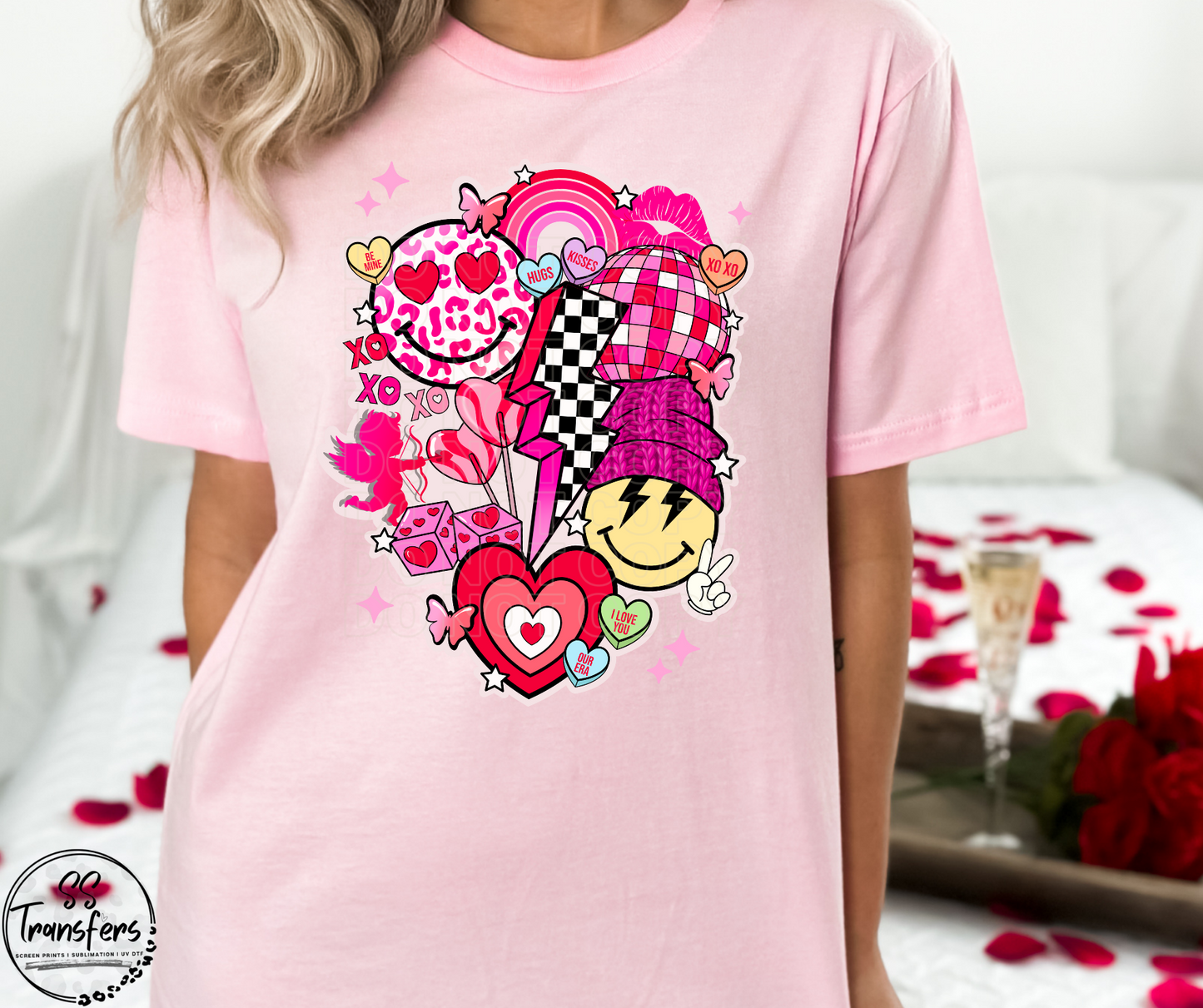 Valentines Collage DTF Transfer