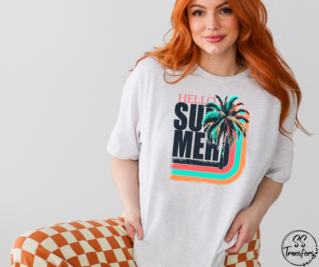 Hello Summer DTF Transfer