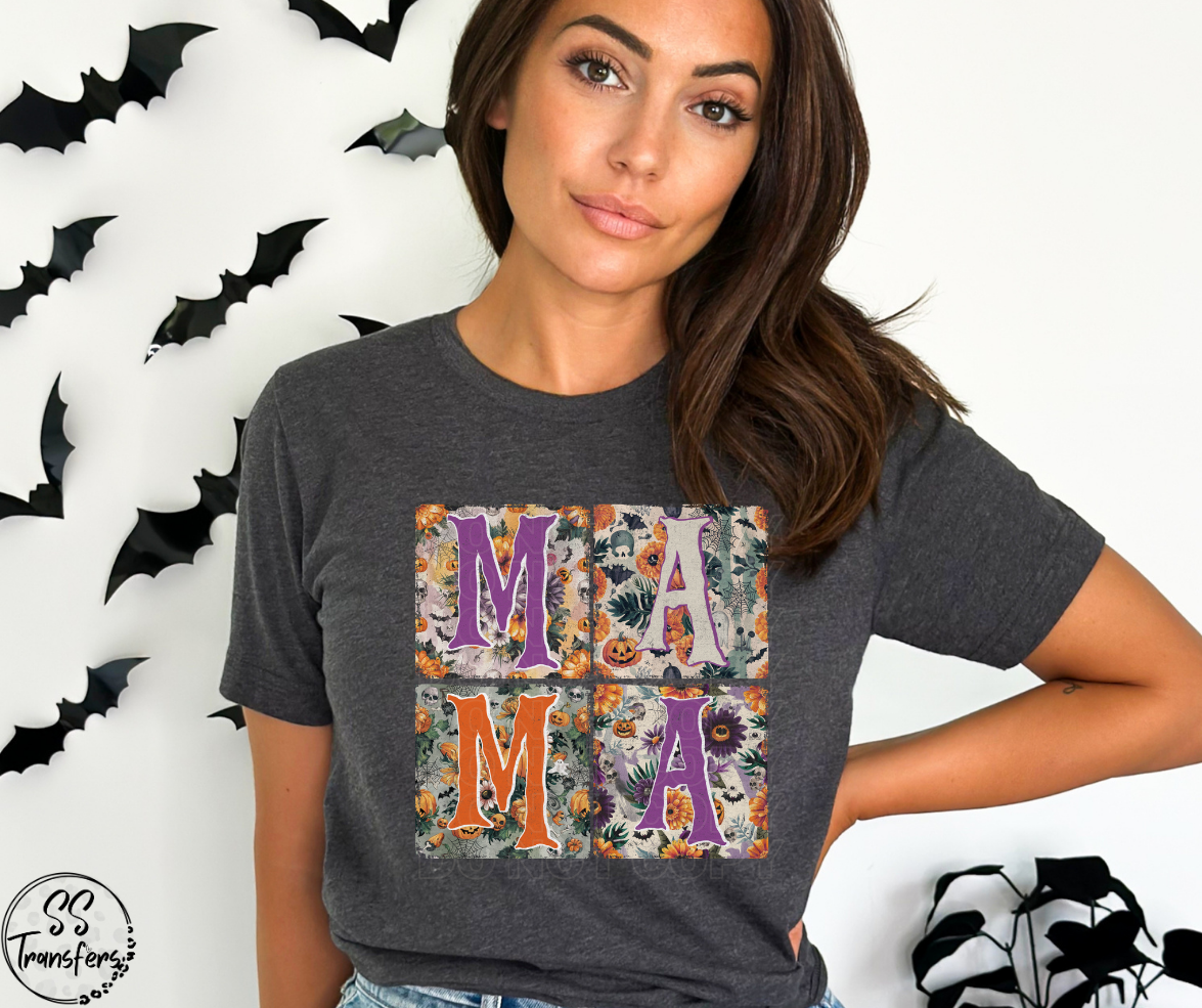 Halloween Mama Patchwork DTF Transfer