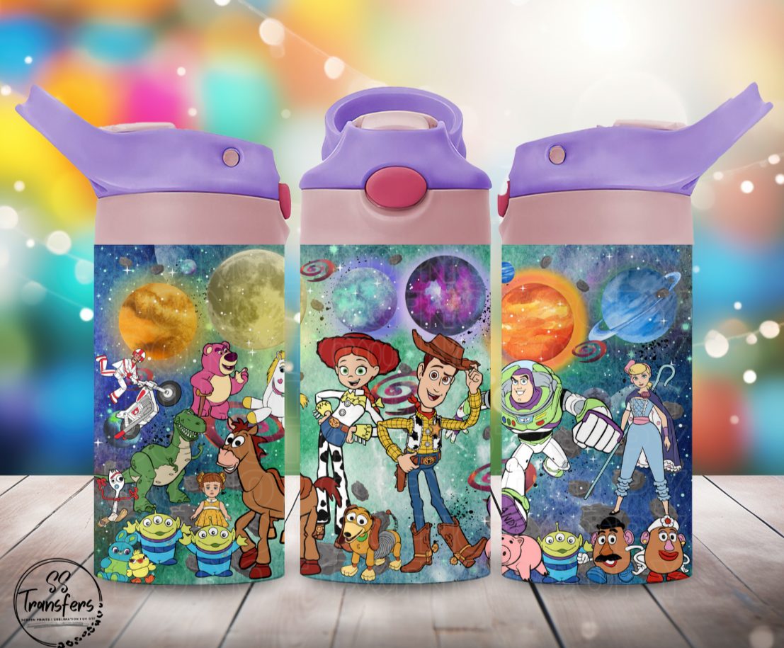 Toy Friends (Multiple Options) 12oz Sippy/Flip Top Tumbler UV Wrap