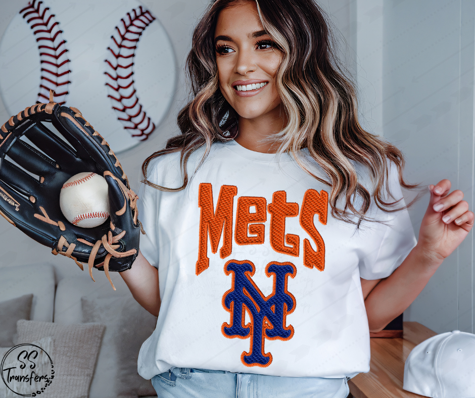 Pro Baseball Faux Embroidered (All Pro Teams Avail.) DTF Transfer