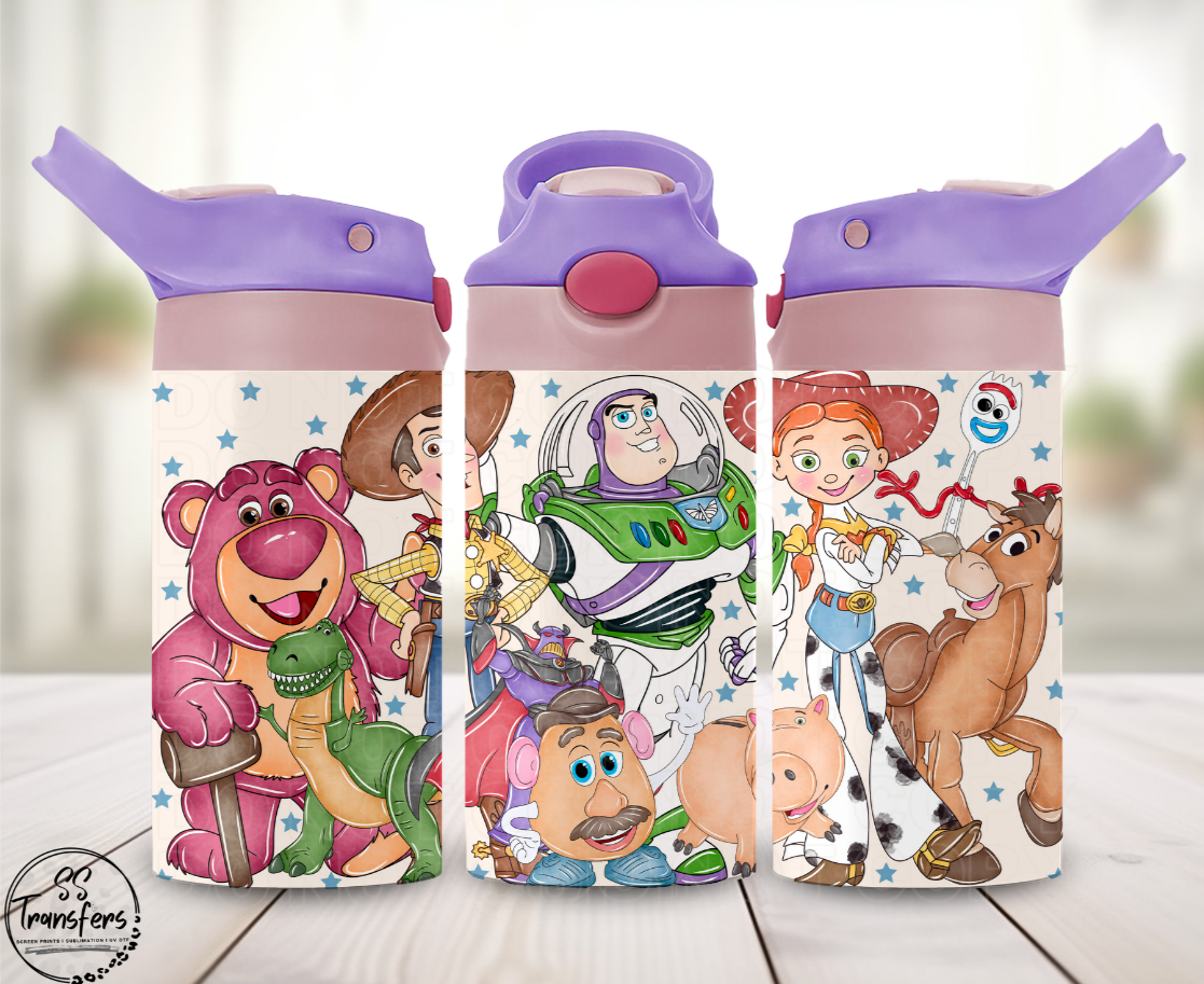 Toy Friends (Multiple Options) 12oz Sippy/Flip Top Tumbler UV Wrap