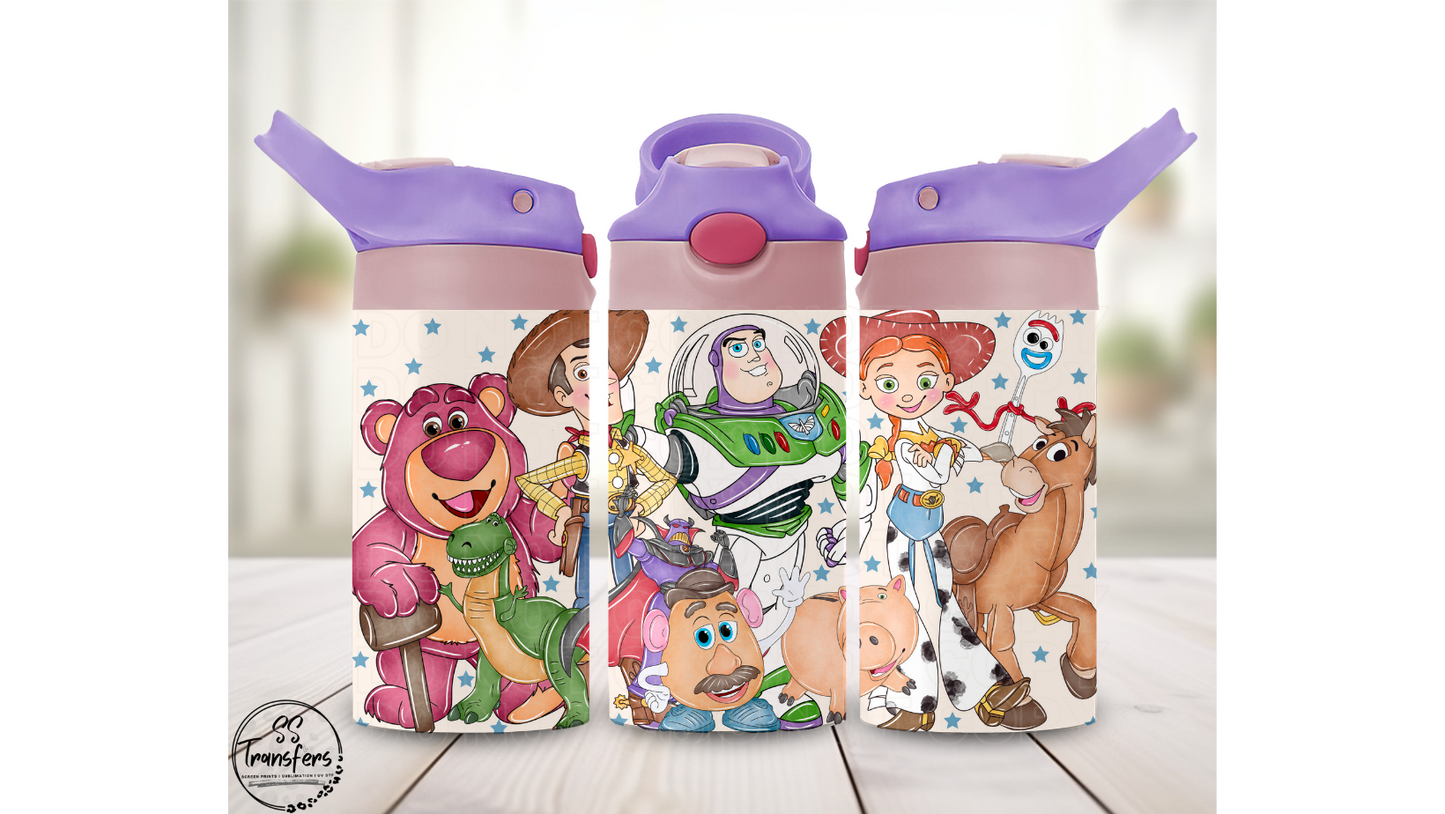 Toy Friends (Multiple Options) 12oz Sippy/Flip Top Tumbler Sublimation Transfer