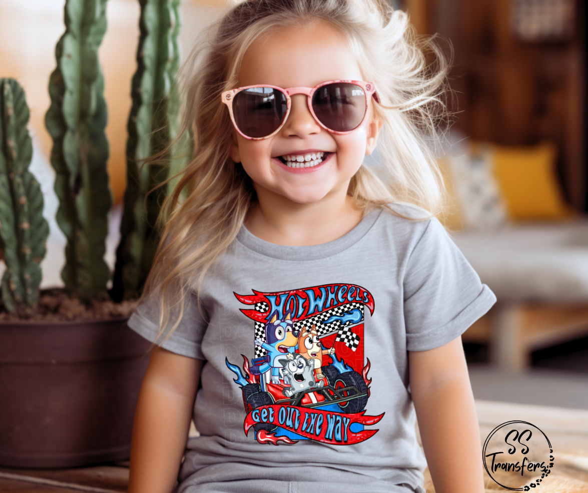 Get Out The Way Dogs DTF Transfer