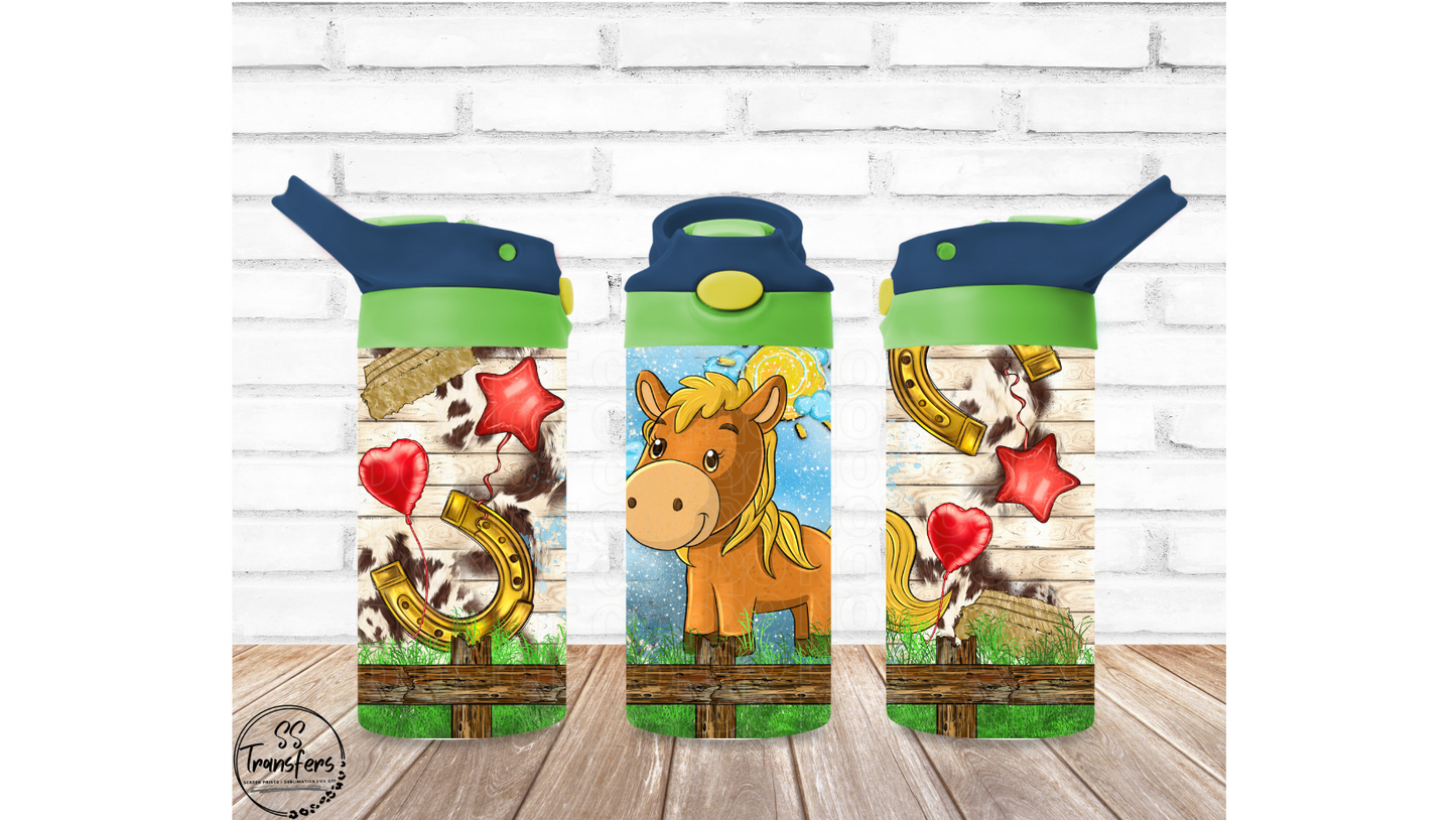 Barnyard Animals (Multiple Options) 12oz Sippy/Flip Top Tumbler Sublimation Transfer