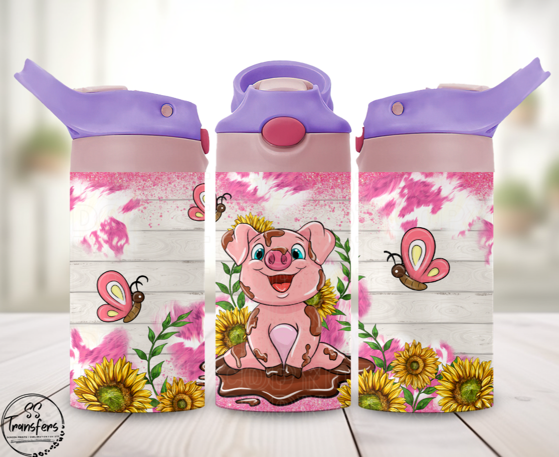Barnyard Animals (Multiple Options) 12oz Sippy/Flip Top Tumbler UV Wrap