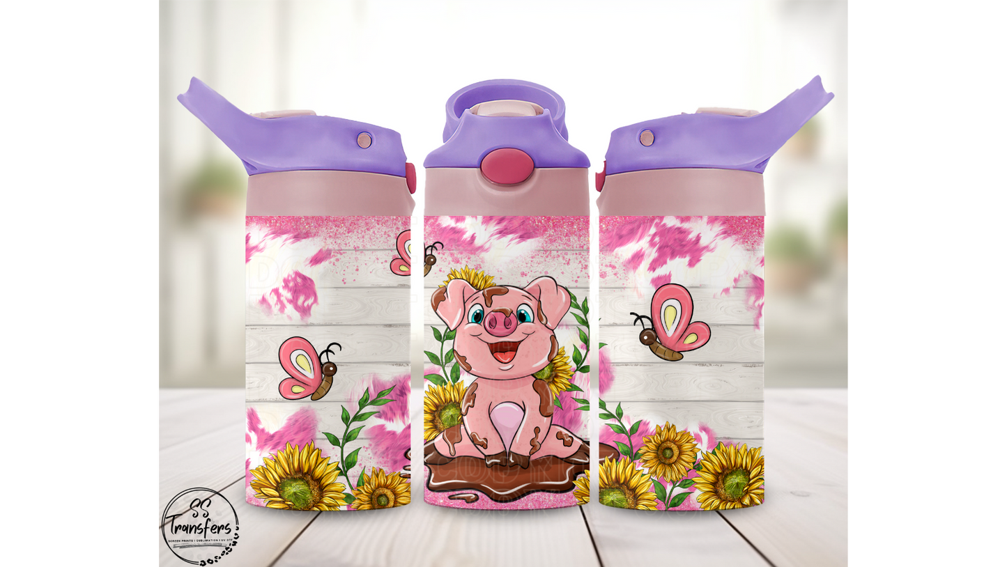 Barnyard Animals (Multiple Options) 12oz Sippy/Flip Top Tumbler Sublimation Transfer